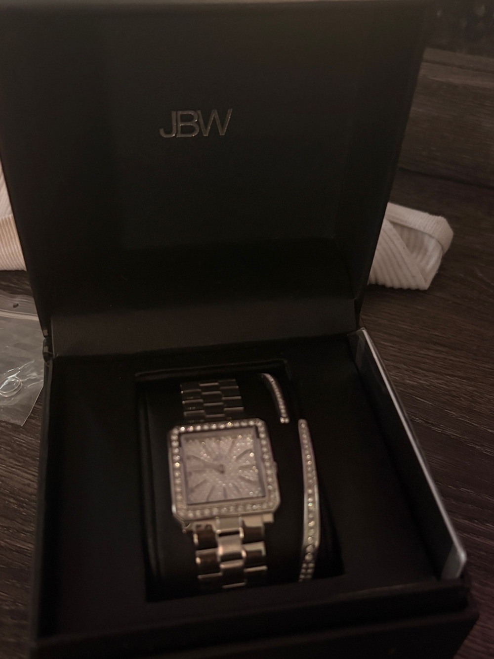 JBW Women’s Silver Crystal Bracelet Set - Silver